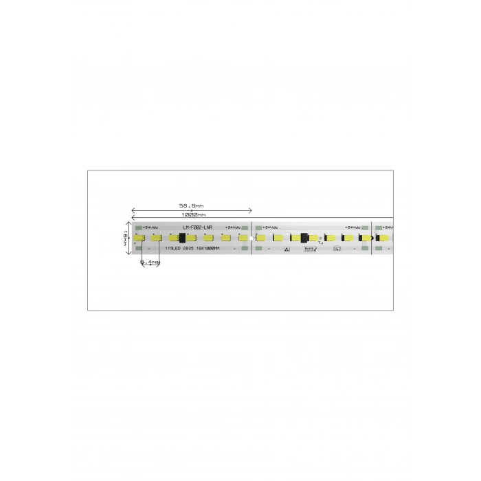24 VOLT 119 LED GÜNIŞIĞI 3200K LM-LNR-F002