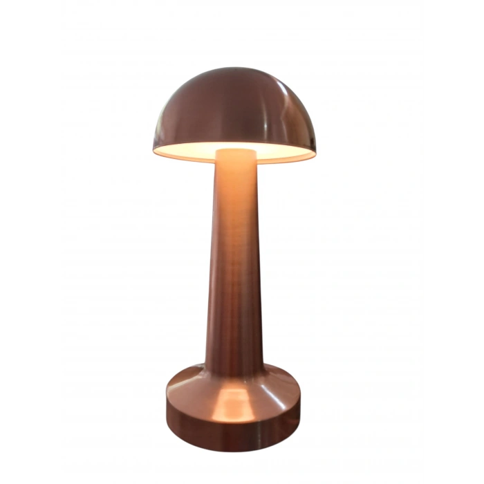 Fides Mantar Tasarım Dokunmatik Taşınabilir Şarjlı Masa Lambası - 3 Renk Modlu