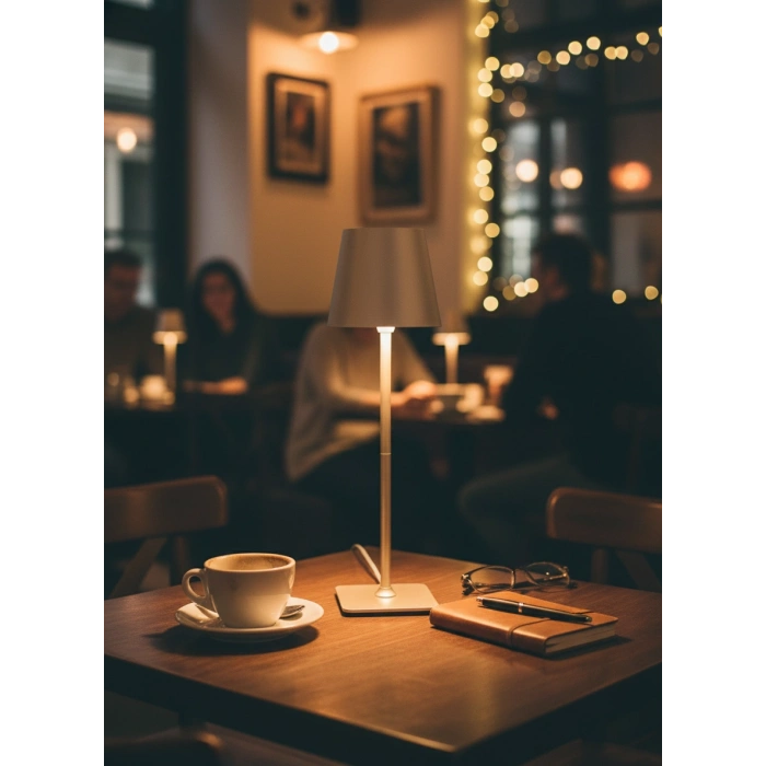 3 RENK LONDIUM C TYPE ŞARJ EDILEBİLİR DİMLENEBİLİR LED MASA LAMBASI