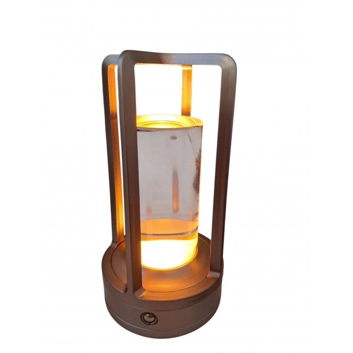 Visium 3 Renk Dokunmatik Şarjlı LED Masa Lambası - Akrilik Tasarım