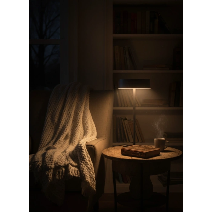 3 RENKli ŞARJLI DİMLENEBİLİR GÜNEŞ PANELLİ LED MASA LAMBASI