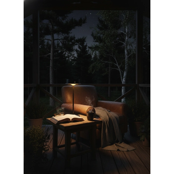 3 RENKli ŞARJLI DİMLENEBİLİR GÜNEŞ PANELLİ LED MASA LAMBASI