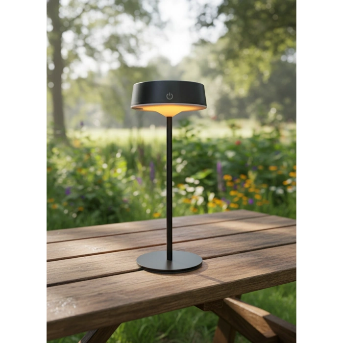 3 RENKli ŞARJLI DİMLENEBİLİR GÜNEŞ PANELLİ LED MASA LAMBASI