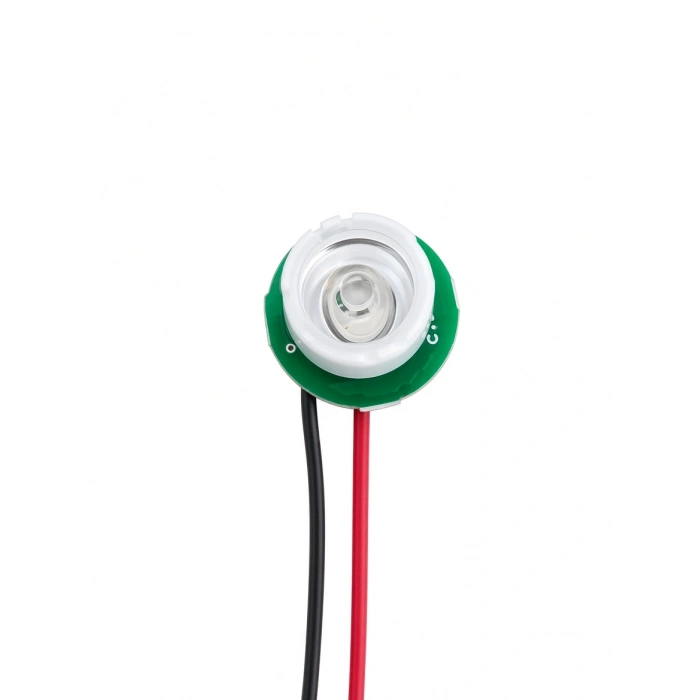 3535 Power LED Tekli Lensli LED Modül – 12–24V DC | 100–150mA | Ø18mm