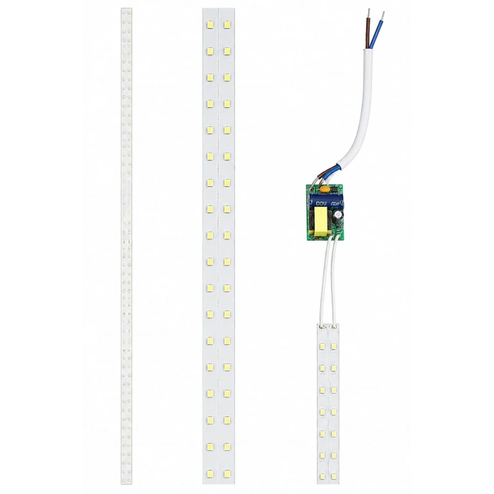 35W 6500K 180 LED Alüminyum PCB Modül Seti | 2 Modül + IP20 Sürücü | Bant ve Etanj Armatür Uyumlu