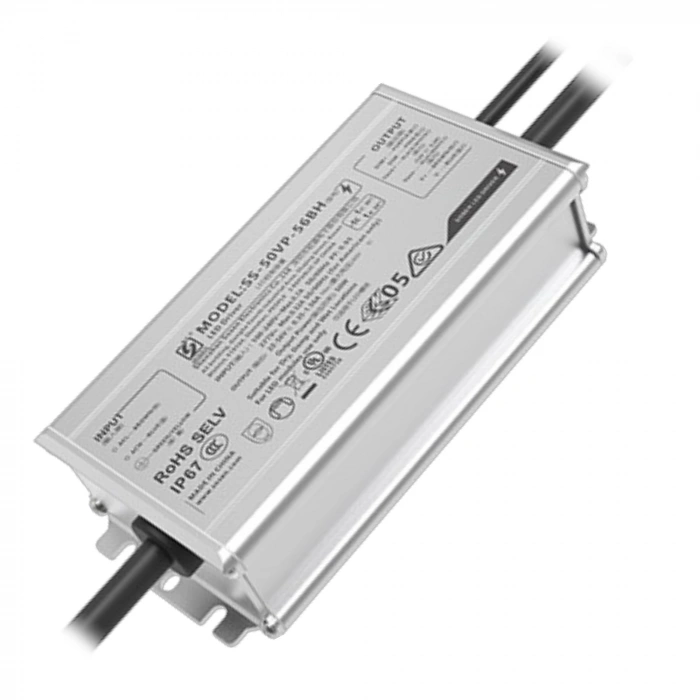 50 W SOSEN SS-50VP-56DH LED Driver | IP67 | 100-277V AC | 22-56V DC | DALI-2 / 0-10V / PWM | Sabit Akım