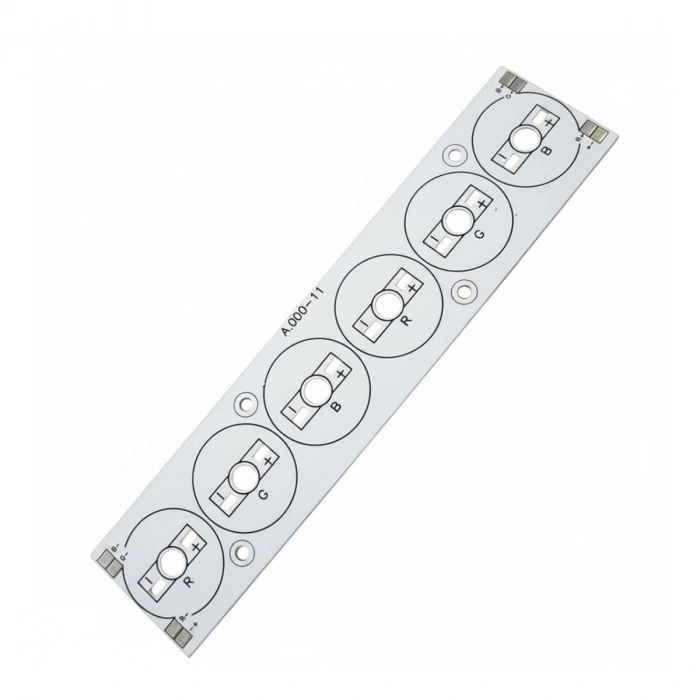 6 LED Emitter RGB Linear PCB A.000-11