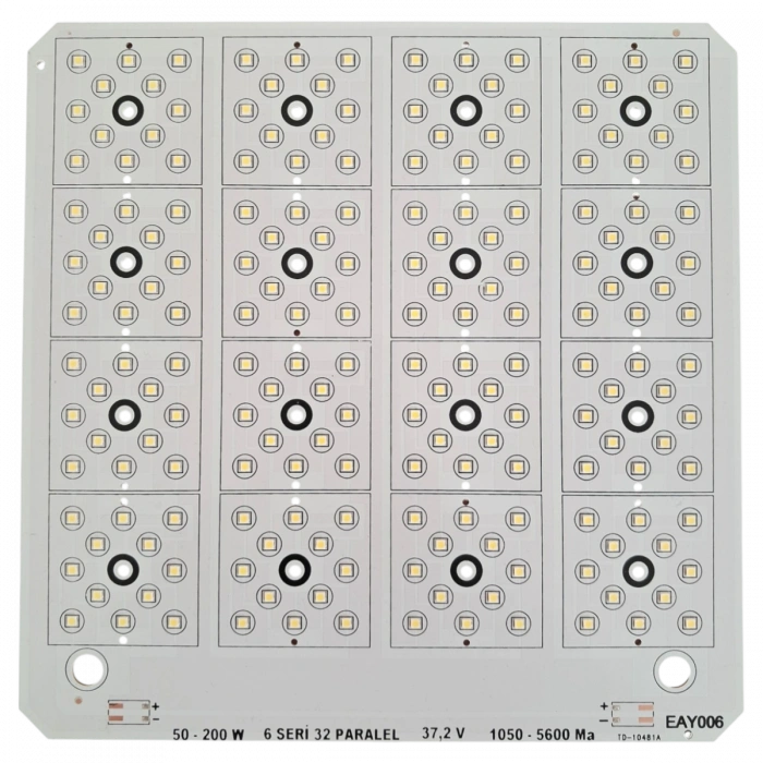 150W 3030 LED Modül 6500K | Kanopi LED ve Projektör Aydınlatma PCB 240x240 LM CAN E006