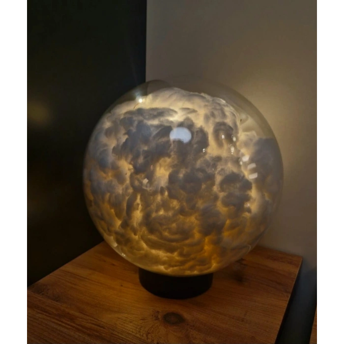 Cloud El Yapımı Cam & Fiber Masa Lambası