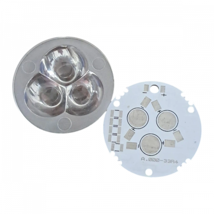 LumiCore 35 – 60° Şeffaf 3’lü LED Blok Lens