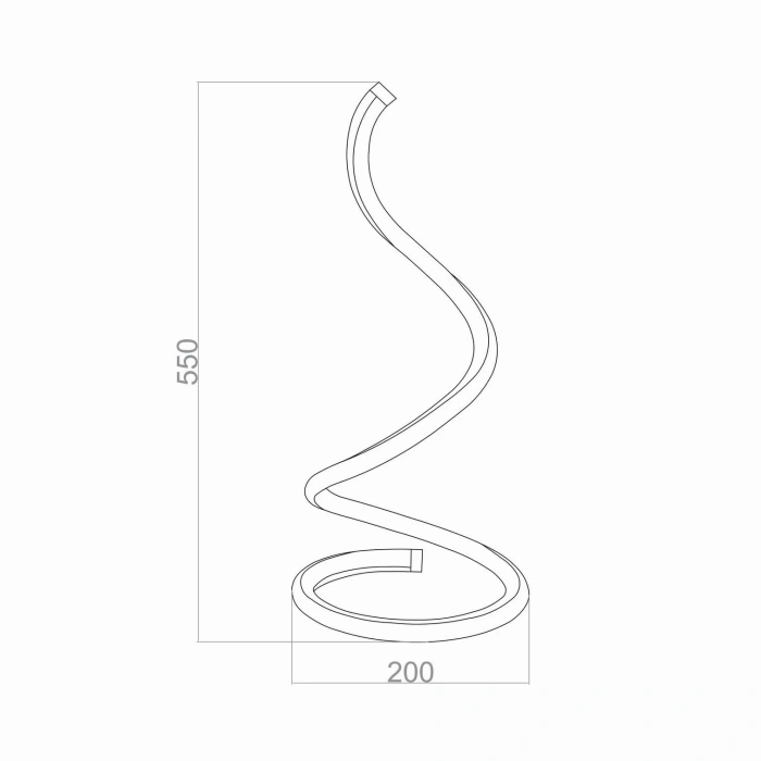 HELIXA LED Desk Lamp | 25W 2016LM Modern Helezon Tasarım Masa Lambası