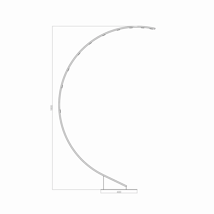 Crescenta Quarter LED Lambader | 20W 1600LM Çeyrek Ay Tasarım