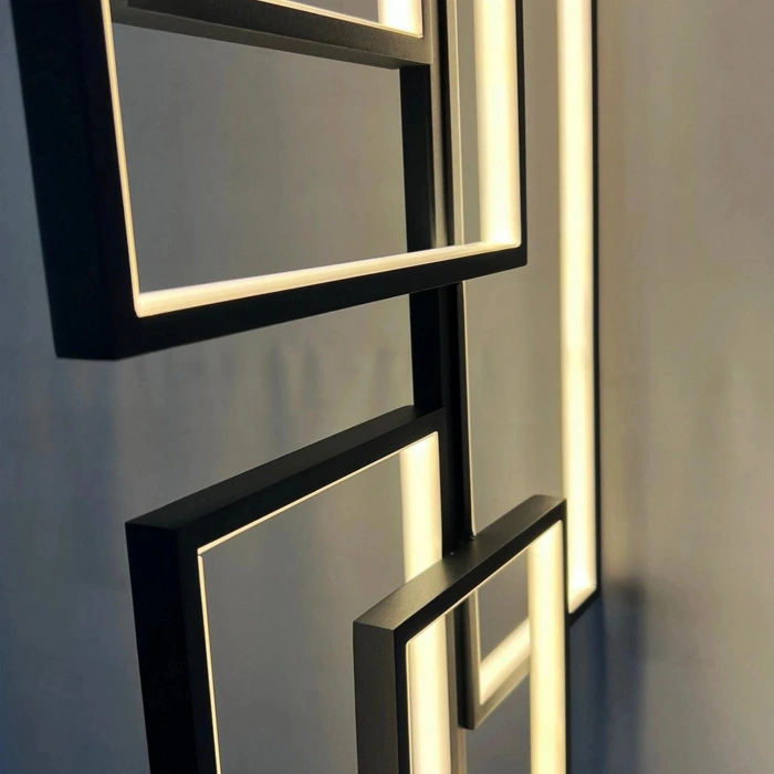 Rando LED Lambader | 100W 8000LM Modern 5 Rastgele Dikdörtgen Tasarım