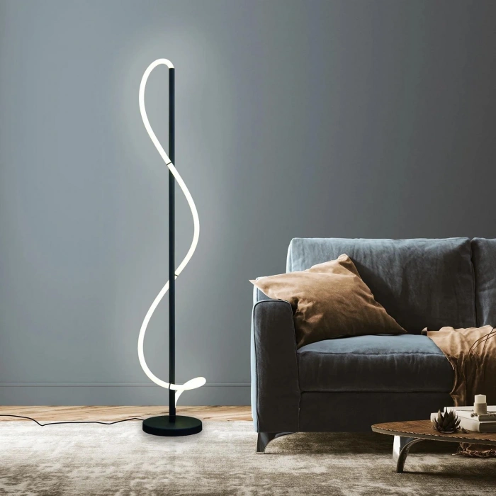 Neovya LED Lambader | 34W 2688LM Modern Dalgalı Neon Tasarım