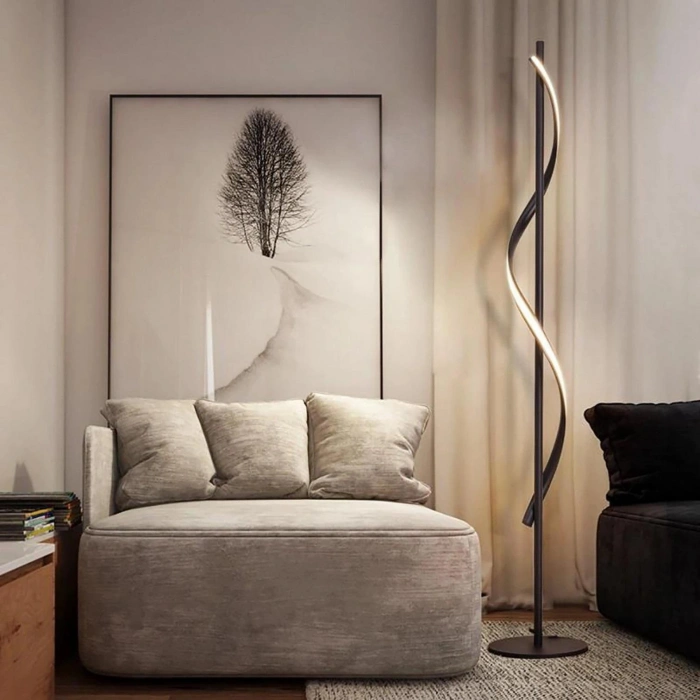 Duovex LED Lambader | 27W 2160LM Modern Çift Boru Spiral LED Tasarım