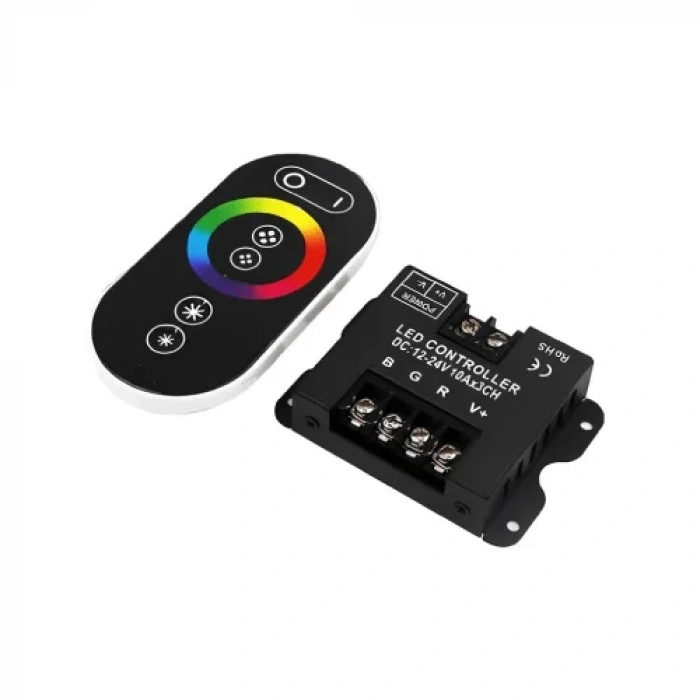 RF RGB Kontrol Cihazı Dokunmatik 3 Kanal 3x10A 12-24V DC