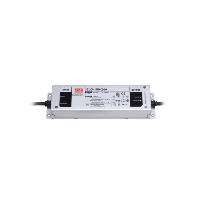 Meanwell ELG-150-24DA 24V 150W IP67 DALI LED Driver | 6.25A Dış Mekan Dimlenebilir Sürücü