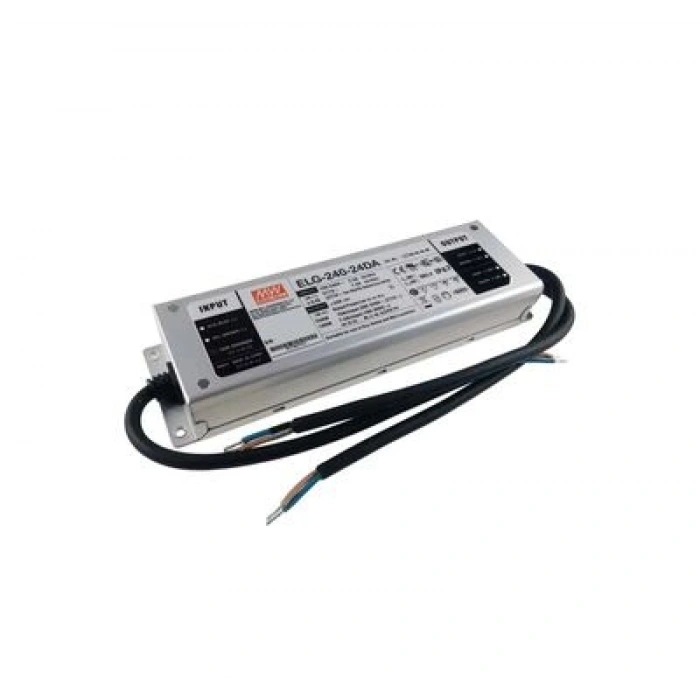 Meanwell ELG-240-24DA 24V 240W IP67 DALI LED Driver | 10A Dış Mekan Dimlenebilir Sürücü