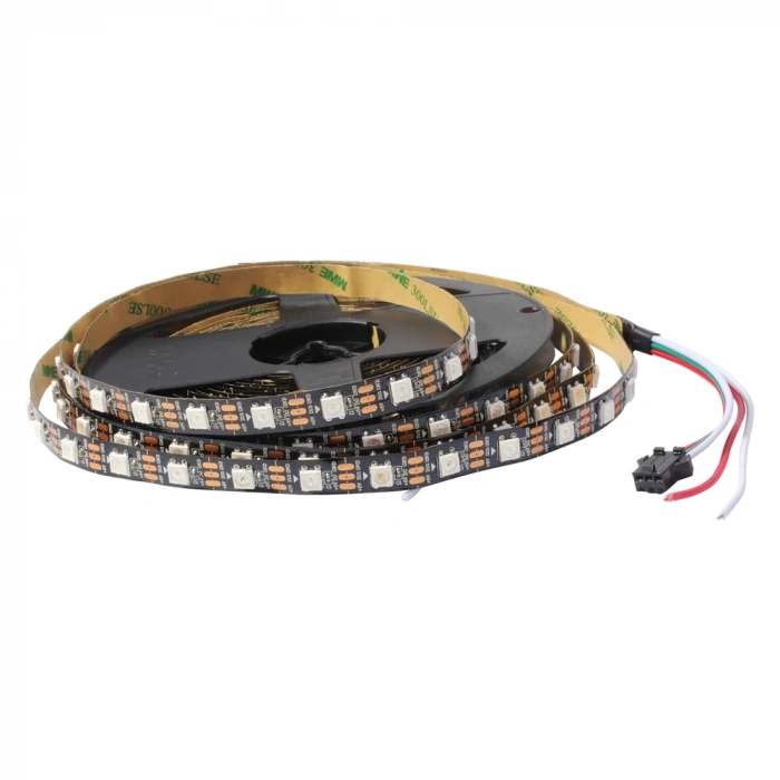 Smarter 5V RGB Pixel Şerit LED 5050 60 LED/m 14.4W IP33 – İç Mekan Dijital Adreslenebilir LED Şerit