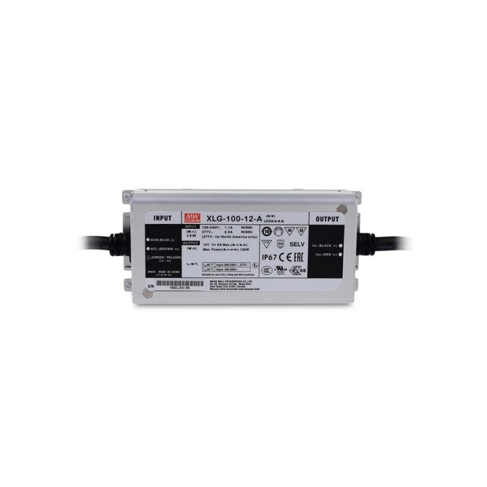 Mean Well XLG-100-12-A 100W 12V 8A IP67 Sabit Voltaj LED Driver (Akım Ayarlı)