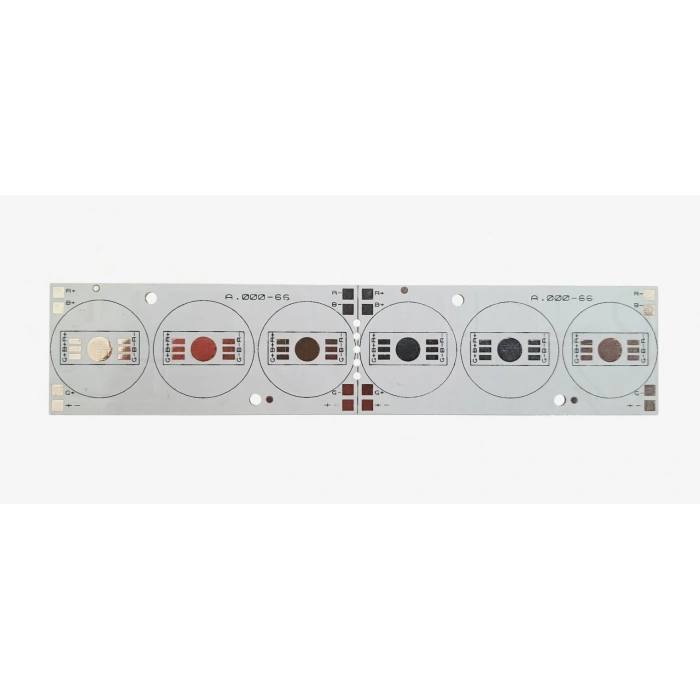 Full RGB LED PCB 34x156 mm 6x RGB Emitter Full RGB Alüminyum Kart – A.000-66