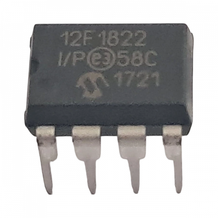 PIC12F1822-I/P Mikrodenetleyici 8 Pin 32MHz 8-bit DIP Paket Endüstriyel Tip MCU