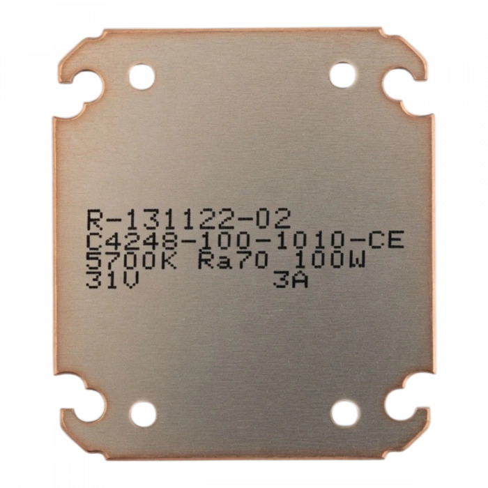 C4246-100-COB LED 100W 5700K 31V 3A Ra70 – SemiLEDs Çipli, Bakır Tabanlı