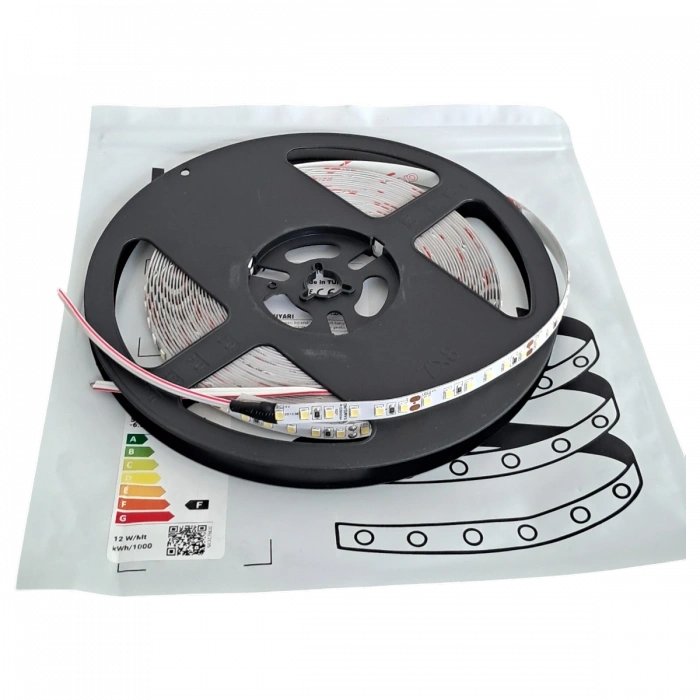 Eko Seri Samsung 2835 24V 120 LED/m Ekonomik PCB İç Mekan IP20 Şerit LED 10m Rulo