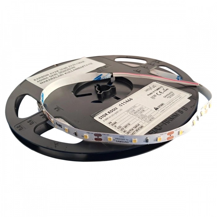 Eko Seri Samsung 2835 12V 60 LED/m Ekonomik PCB İç Mekan IP20 Şerit LED 10m Rulo