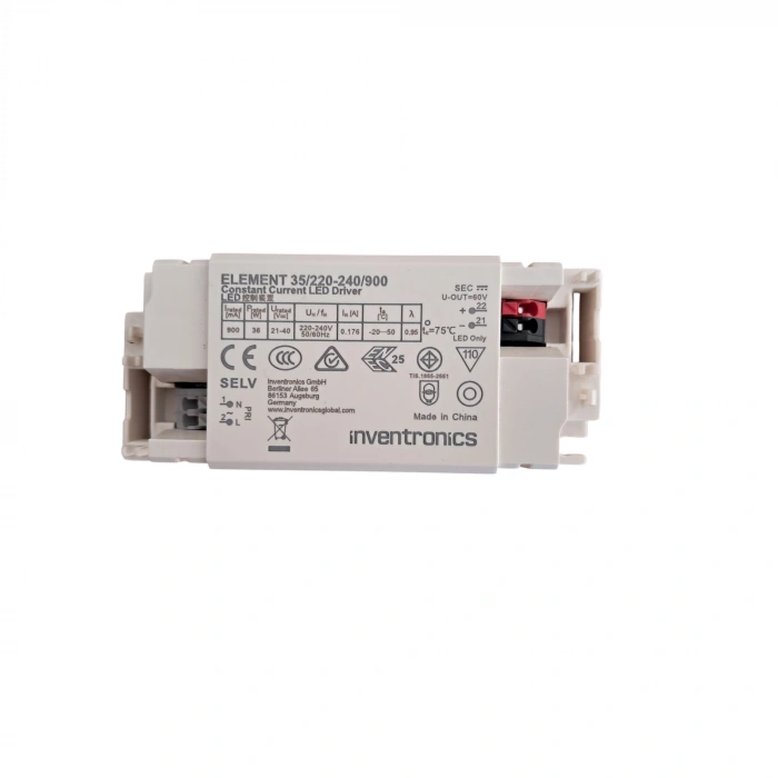 Inventronics ELEMENT 35/220-240/900 Sabit Akım LED Driver | 900mA 36W 220-240V IP20 LED Sürücü
