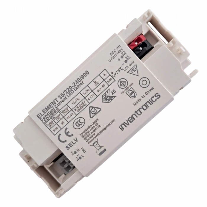 Inventronics ELEMENT 35/220-240/900 Sabit Akım LED Driver | 900mA 36W 220-240V IP20 LED Sürücü