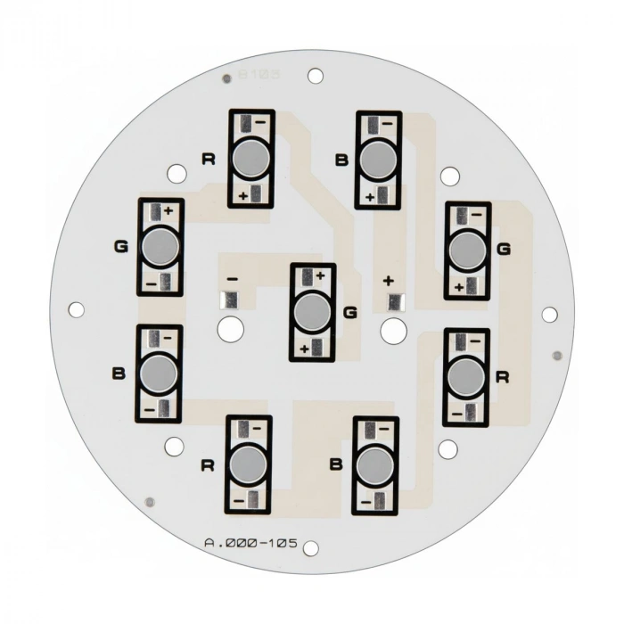 9 LED EMITTER TEK RENK ALUMINYUM PCB A.000-105