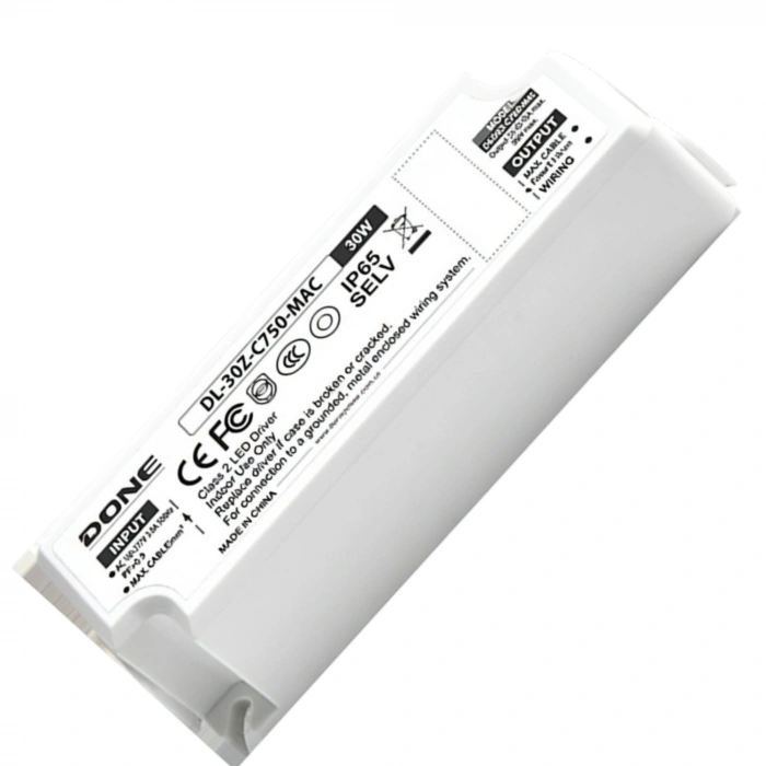 DONE DL-30Z C750 MAC 30W 750mA Sabit Akım LED Sürücü | Yüksek Verimli Constant Current LED Driver