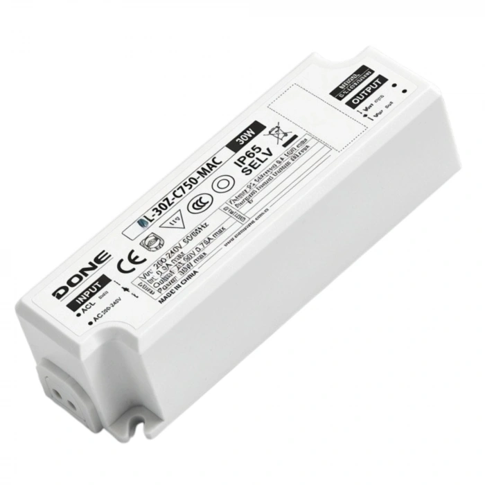 DONE DL-30Z C750 MAC 30W 750mA Sabit Akım LED Sürücü | Yüksek Verimli Constant Current LED Driver