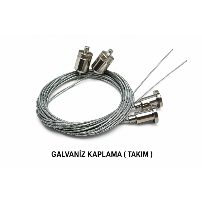 Galvaniz Çelik Armatür Askı Takımı 2 Metre