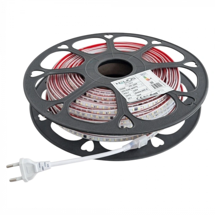 HELIOS HS 3259 220V 2835 Dış Mekân Silikonlu Şerit LED | IP68 | 120 LED/m | 50 Metre