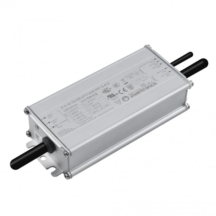 INVENTRONICS IT 0-10 100/100-277/1A05 P67 E Ayarlanabilir LED Driver | 100W | 700-1050mA