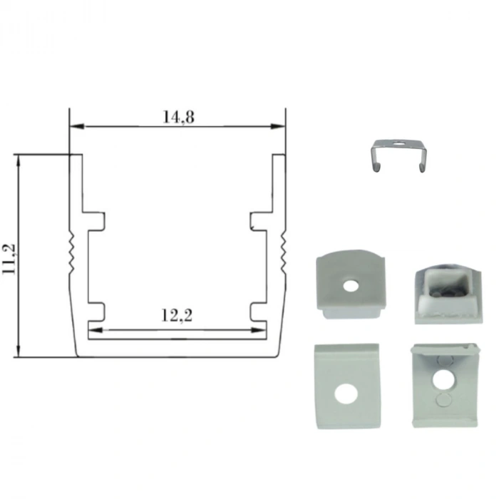 LM-LKS-MOB 1511 LINEAR MOBILYA PROFIL