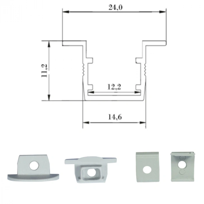 LM-LKS-MOB 2414 MOBILYA LINEAR PROFIL