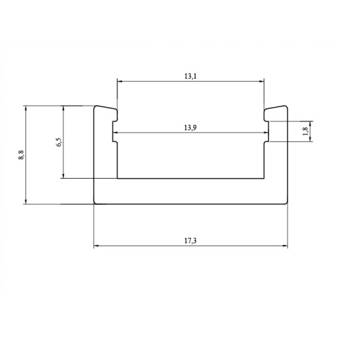 LM LNR AVZ3 1709 Linear Avize Profil