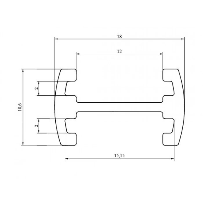 LM LNR AVZ4 1811 Linear Avize Profil