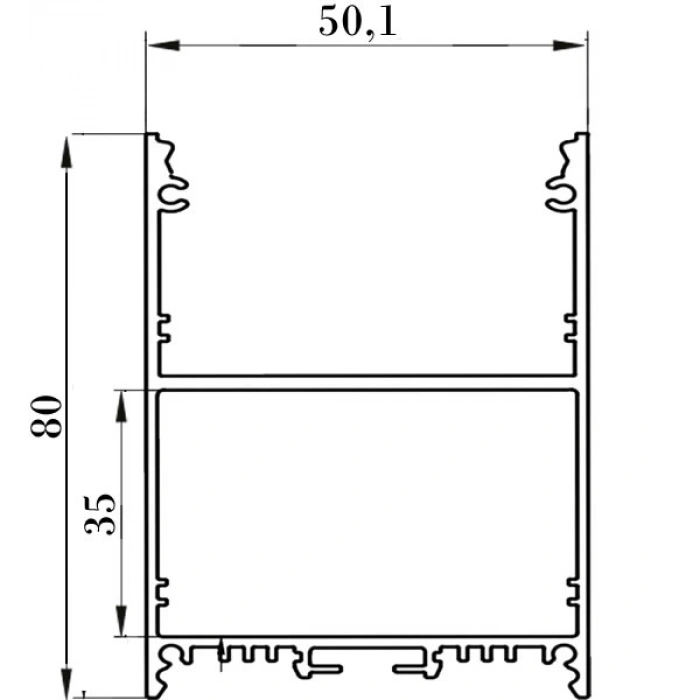 Linear Dekoratif Profil LM-LNR21 LKS5080