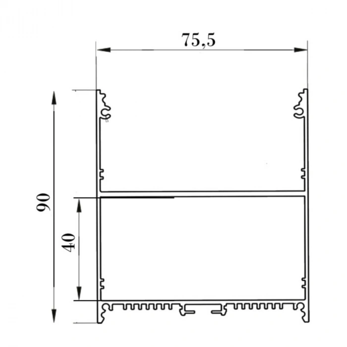 Linear Dekoratif Profil LM-LNR22 7590