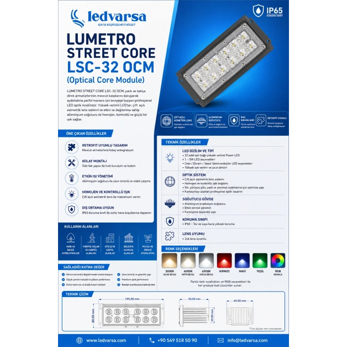 LUMETRO STREET CORE LSC-32 RGB OCM