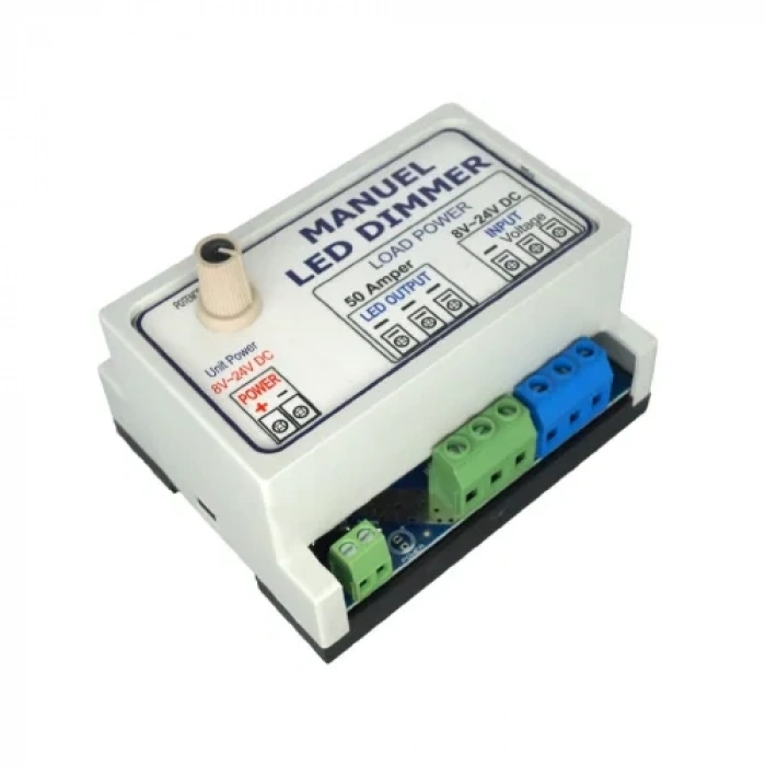 Manuel Dimmer Tek Kanal 50A 12-24V DC