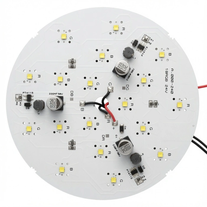 MDA000-240 18W–48W Ayarlanabilir 24V DC RGB / Tek Renk 18 LED 3535 PT4115 Kontrollü LED Modülü