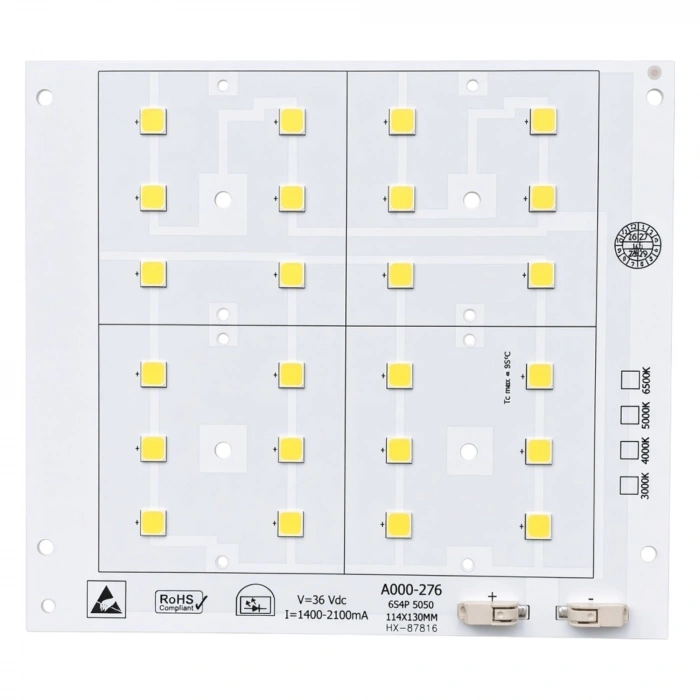 MDA000-276 50W 5050 6V 24 LED 6lı Lensli Projektör LED PCB Modülü