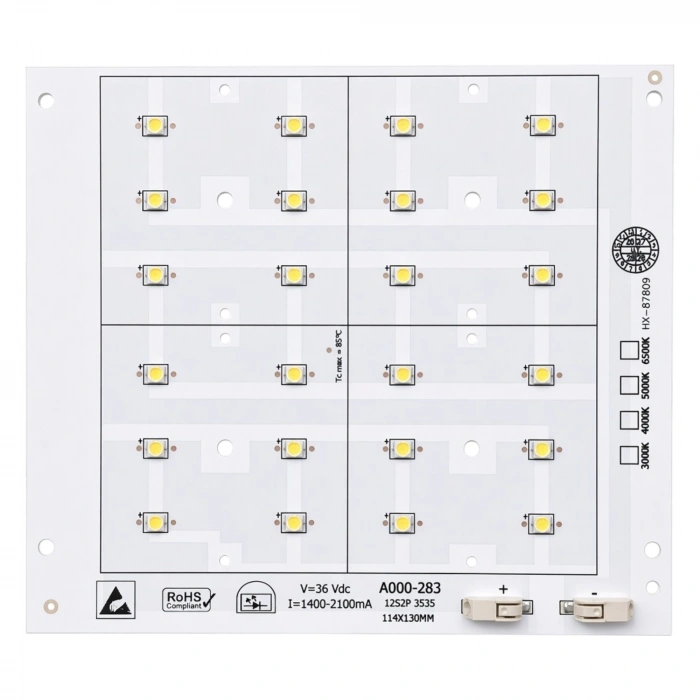 MDA000-283 50W 3535 3V 24 LED 6lı Lensli Projektör LED PCB Modülü