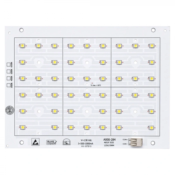 MDA000-284 100W 3535 3V 46 LED 8li Lensli Projektör LED PCB Modülü