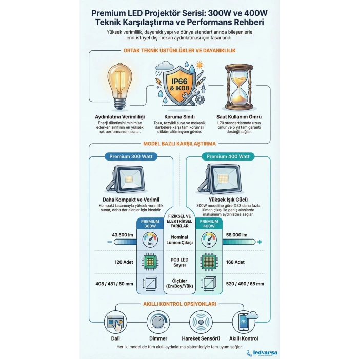 PREMIUM 300 WATT PROJEKTOR 5 YIL GARANTILI LVPRJ-300W